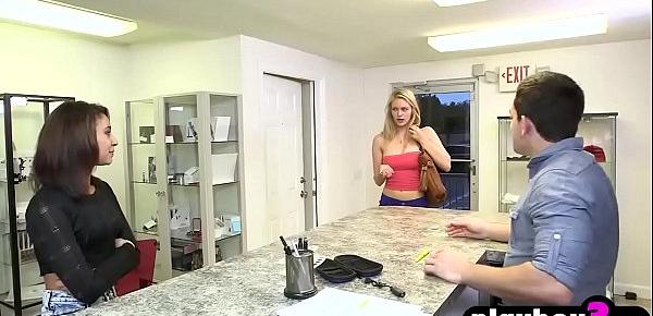  Amateur skinny teen fucked by a seller guy for money